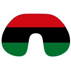 Pan African Unia Flag Colors Red Black Green Horizontal Stripes Travel Neck Pillows by yoursparklingshop