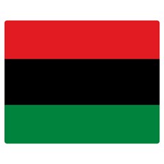 Pan African Unia Flag Colors Red Black Green Horizontal Stripes Double Sided Flano Blanket (medium)  by yoursparklingshop