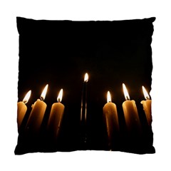 Hanukkah Chanukah Menorah Candles Candlelight Jewish Festival Of Lights Standard Cushion Case (two Sides)