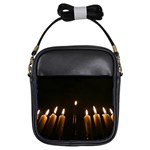 Hanukkah Chanukah Menorah Candles Candlelight Jewish Festival Of Lights Girls Sling Bags Front