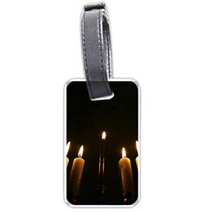 Hanukkah Chanukah Menorah Candles Candlelight Jewish Festival Of Lights Luggage Tags (one Side)  by yoursparklingshop