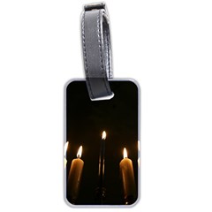 Hanukkah Chanukah Menorah Candles Candlelight Jewish Festival Of Lights Luggage Tags (two Sides) by yoursparklingshop