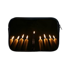 Hanukkah Chanukah Menorah Candles Candlelight Jewish Festival Of Lights Apple Ipad Mini Zipper Cases by yoursparklingshop