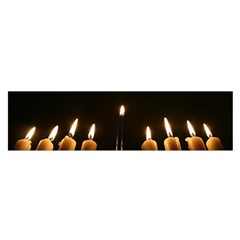 Hanukkah Chanukah Menorah Candles Candlelight Jewish Festival Of Lights Satin Scarf (oblong) by yoursparklingshop