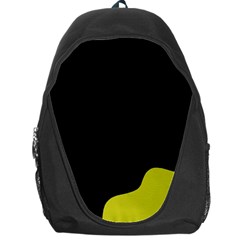 Black And Yellow Backpack Bag by Valentinaart