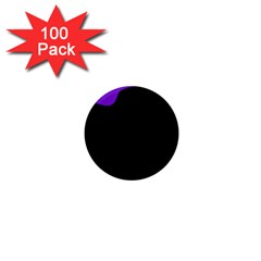 Purple And Black 1  Mini Magnets (100 Pack)  by Valentinaart