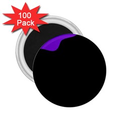 Purple And Black 2 25  Magnets (100 Pack)  by Valentinaart