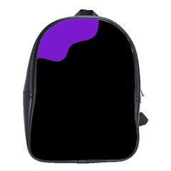 Purple And Black School Bags(large)  by Valentinaart