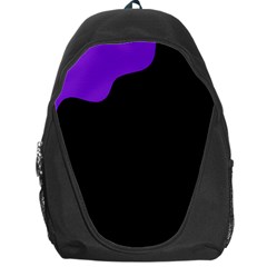 Purple And Black Backpack Bag by Valentinaart