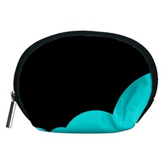Black And Cyan Accessory Pouches (medium) 
