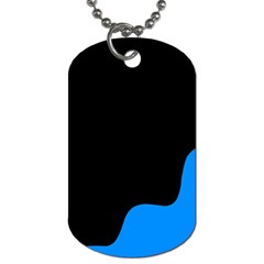 Blue and black Dog Tag (Two Sides)