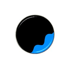 Blue and black Hat Clip Ball Marker (10 pack)