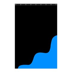 Blue and black Shower Curtain 48  x 72  (Small) 