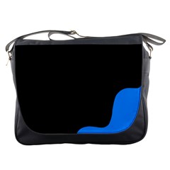 Blue and black Messenger Bags