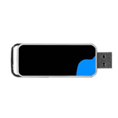 Blue and black Portable USB Flash (One Side)