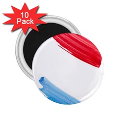 Tricolor Banner Flag, Red White Blue 2 25  Magnets (10 Pack)  by picsaspassion