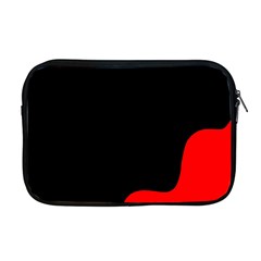 Black And Red Apple Macbook Pro 17  Zipper Case by Valentinaart