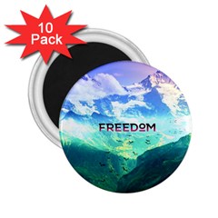 Freedom 2 25  Magnets (10 Pack)  by Brittlevirginclothing