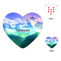 Freedom Playing Cards (heart)  by Brittlevirginclothing