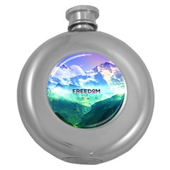 Freedom Round Hip Flask (5 Oz)