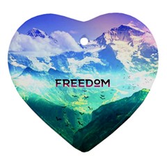 Freedom Heart Ornament (2 Sides)