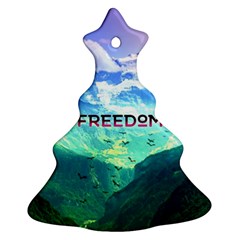 Freedom Christmas Tree Ornament (2 Sides) by Brittlevirginclothing