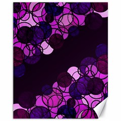 Purple Bubbles Canvas 11  X 14   by Valentinaart