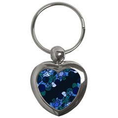 Blue Bubbles Key Chains (heart)  by Valentinaart