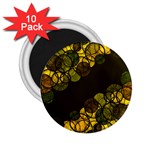 Yellow bubbles 2.25  Magnets (10 pack)  Front