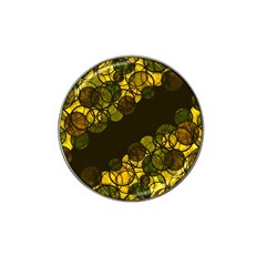 Yellow Bubbles Hat Clip Ball Marker by Valentinaart