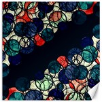 Orange and blue bubbles Canvas 12  x 12   11.4 x11.56  Canvas - 1