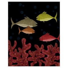 Corals Drawstring Bag (small) by Valentinaart