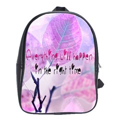 Magic Leaves School Bags(large)  by Brittlevirginclothing