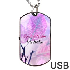 Magic Leaves Dog Tag Usb Flash (two Sides)  by Brittlevirginclothing
