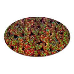 Red corals Oval Magnet