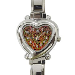 Red corals Heart Italian Charm Watch