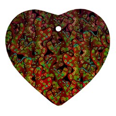 Red corals Heart Ornament (2 Sides)