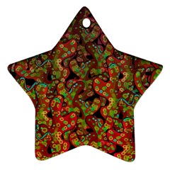 Red corals Star Ornament (Two Sides) 