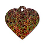 Red corals Dog Tag Heart (Two Sides) Back