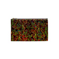 Red Corals Cosmetic Bag (small)  by Valentinaart