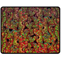 Red corals Fleece Blanket (Medium) 