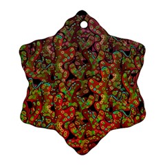 Red corals Snowflake Ornament (2-Side)