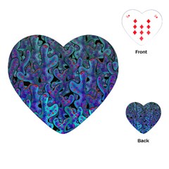 Blue Coral Playing Cards (heart)  by Valentinaart