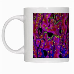 Purple Corals White Mugs by Valentinaart