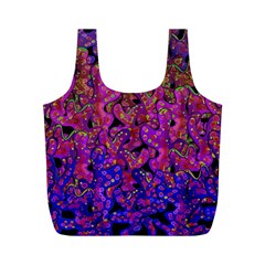 Purple Corals Full Print Recycle Bags (m)  by Valentinaart