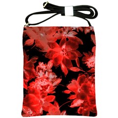 red flower  Shoulder Sling Bags