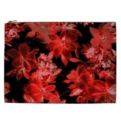 red flower  Cosmetic Bag (XXL) 