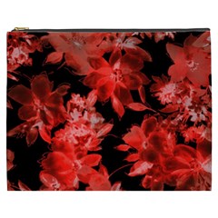 Red Flower  Cosmetic Bag (xxxl)  by Brittlevirginclothing