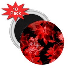 Red Flower  2 25  Magnets (10 Pack)  by Brittlevirginclothing