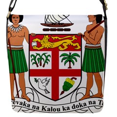 Coat Of Arms Of Fiji Flap Messenger Bag (s) by abbeyz71